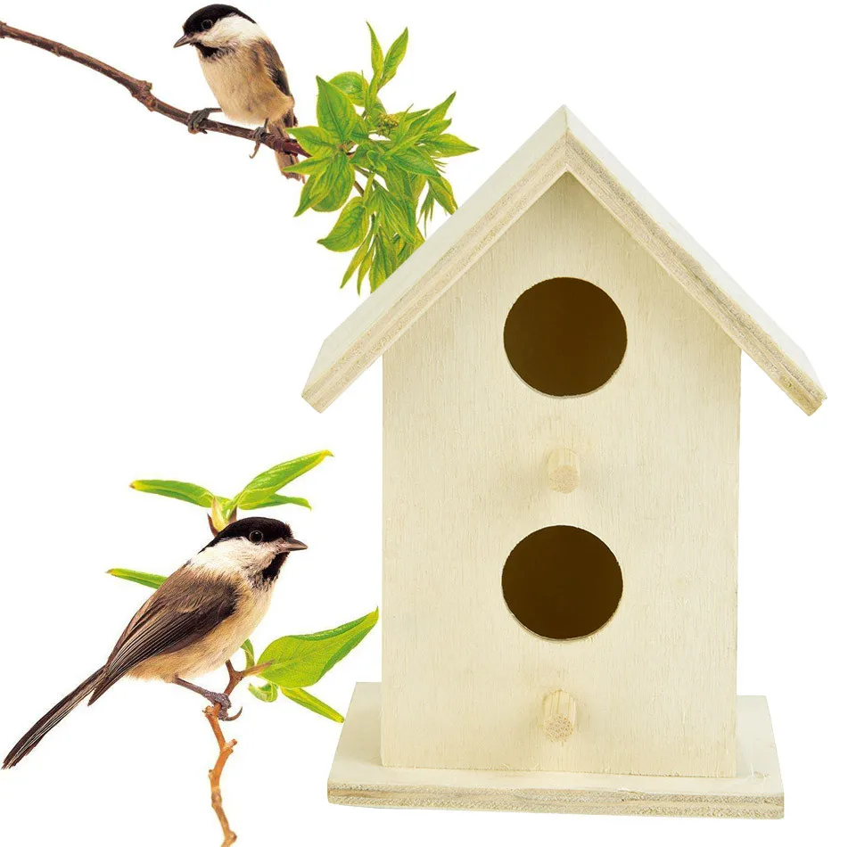 Hot Sale Gorgeous Creative Birds Home Hanging Wooden Nest Box Nest