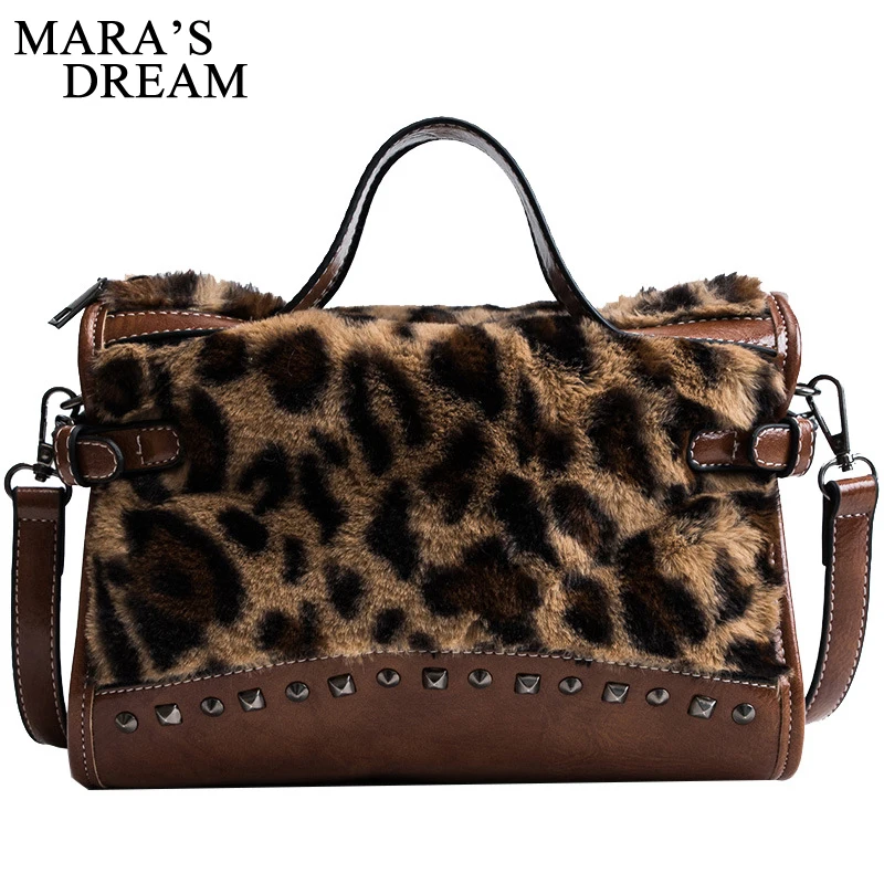 Mara's Dream 2018 Designer Women Shoulder Crossbody Bag New Rivets PU Leather Women Bags Pactwork Leopard Handbags Female Bolsa
Mara's Dream 2018 Designer Women Shoulder Crossbody Bag New Rivets PU Leather Women Bags Pactwork Leopard Handbags Female Bolsa