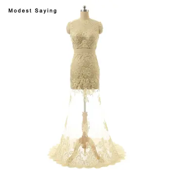 Sexy Sheer Champagne Mermaid Crop Top Beaded Lace Evening Dresses 2017 Formal Women Party Prom Gowns vestidos de festa longo
Sexy Sheer Champagne Mermaid Crop Top Beaded Lace Evening Dresses 2017 Formal Women Party Prom Gowns vestidos de festa longo