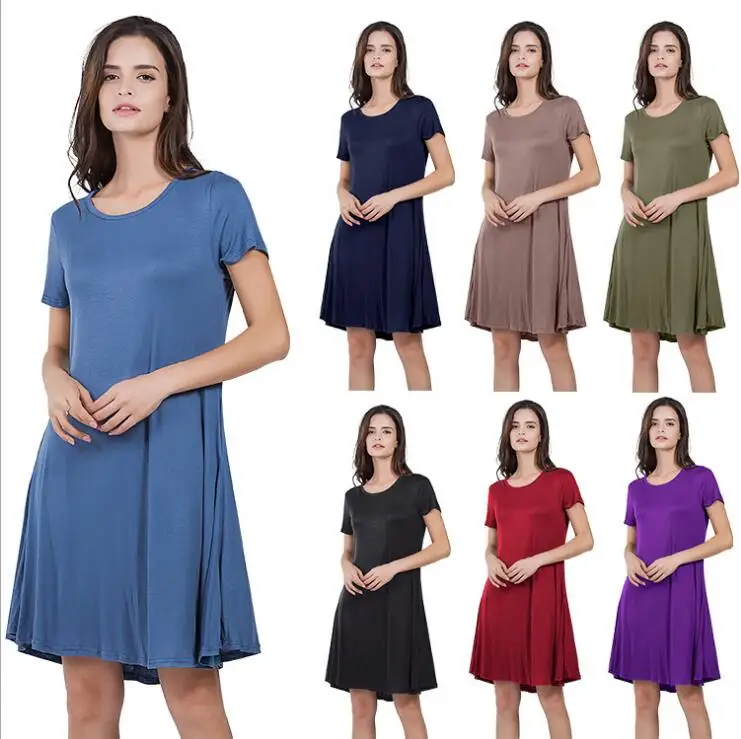 free shipping 2018 summer European and American explosions loose short-sleeved dress
free shipping 2018 summer European and American explosions loose short-sleeved dress