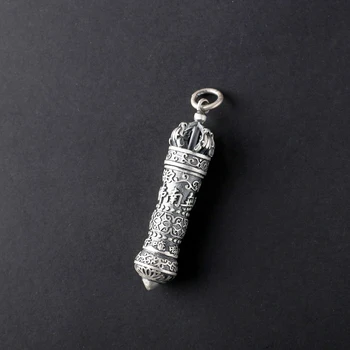 925 Sterling Silver Tibetan Buddhism Vajra Dorje Prayer Box Locket Pendant A2751
925 Sterling Silver Tibetan Buddhism Vajra Dorje Prayer Box Locket Pendant A2751