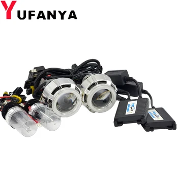 2.0 inch mini Bi xenon hid Projector lens with DRL dual angel eyes shrouds with xenon kit fit for H1 H4 H7 motorcycle headlight
2.0 inch mini Bi xenon hid Projector lens with DRL dual angel eyes shrouds with xenon kit fit for H1 H4 H7 motorcycle headlight