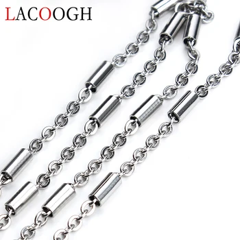 New 2Meter/lot Long Rhodium Stainless Steel DIY 3mm Link Chain for Necklaces Fashion Handmade Crafts Tube Chains for Bracelets
New 2Meter/lot Long Rhodium Stainless Steel DIY 3mm Link Chain for Necklaces Fashion Handmade Crafts Tube Chains for Bracelets