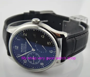 43mm PARNIS black dial power reserve Automatic Self-Wind Mechanical movement men's watch Mechanical watches f8
43mm PARNIS black dial power reserve Automatic Self-Wind Mechanical movement men's watch Mechanical watches f8
