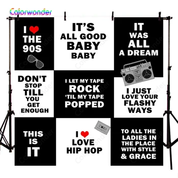 Colorwonder Photography Background Video 5x7ft Black and White Nine Square Grids Hip Hop 90's Style Backdrop for Dancing Party
Colorwonder Photography Background Video 5x7ft Black and White Nine Square Grids Hip Hop 90's Style Backdrop for Dancing Party