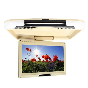 Hot sale 13 inch car roof mount monitor beige color DC 12V 2-way video inputs flip down monitor TFT LED digital screen SH1308
Hot sale 13 inch car roof mount monitor beige color DC 12V 2-way video inputs flip down monitor TFT LED digital screen SH1308