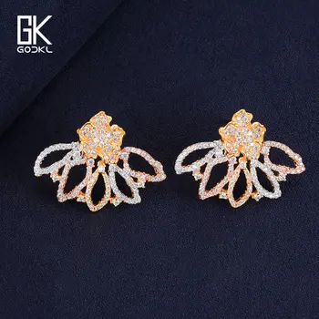 GODKI 23mm Elegant Half Flower Stud Earring For Women Wedding Cubic Zirconia Coloumbia Europe Party Earring Fashion Jewelry 2021
GODKI 23mm Elegant Half Flower Stud Earring For Women Wedding Cubic Zirconia Coloumbia Europe Party Earring Fashion Jewelry 2021