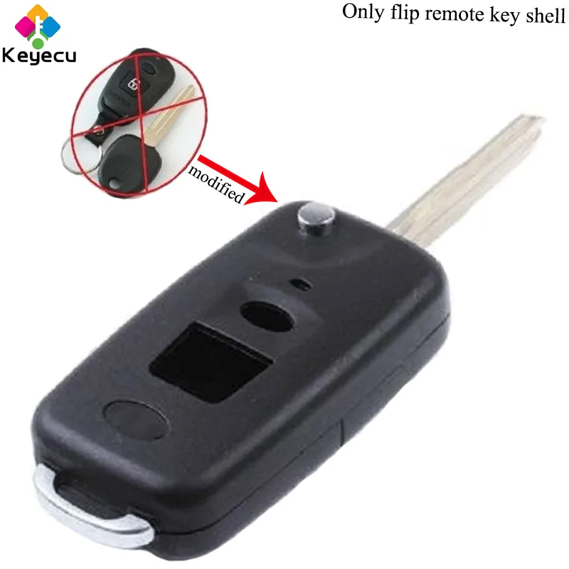 KEYECU Replacement NEW Modified Folding/ Flip Remote Key Shell Case - 2 Buttons- FOB for Hyundai Elantra Santa Fe 2001 2002 2003
KEYECU Replacement NEW Modified Folding/ Flip Remote Key Shell Case - 2 Buttons- FOB for Hyundai Elantra Santa Fe 2001 2002 2003