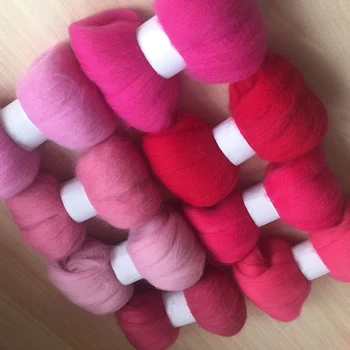ceramic wool feltro mixed feutrine naaldvilten lana merino wool fibre roving for needle feling wool diy crafa 400G 50G/COLOR
ceramic wool feltro mixed feutrine naaldvilten lana merino wool fibre roving for needle feling wool diy crafa 400G 50G/COLOR