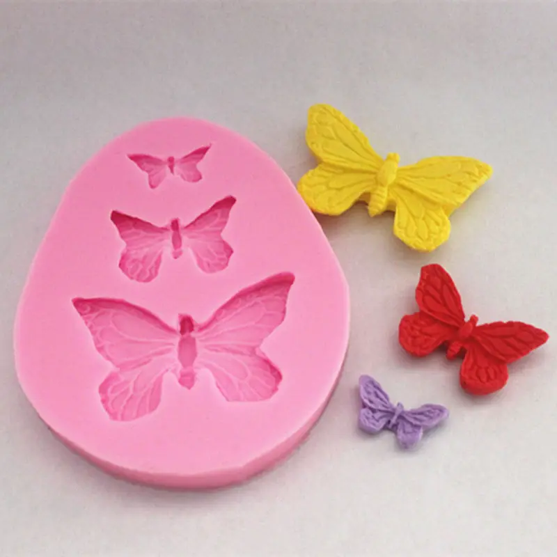 3D Silicone Mold Butterfly Shapes Mould 3 Cavities For Soap Candy Chocolate Ice Cake Moulds Cake Decorating Tools 1
3D Silicone Mold Butterfly Shapes Mould 3 Cavities For Soap Candy Chocolate Ice Cake Moulds Cake Decorating Tools 1