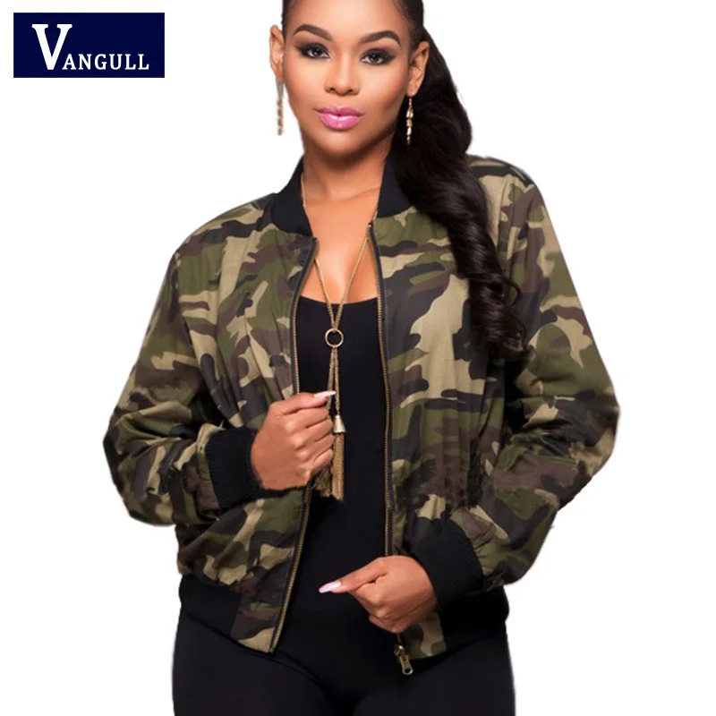 Vangull Basic Camo Print Jacket Women Long Sleeve 2019 Casual Streetwear Women Jacket Fashion Spring Autumn Womens Outerwear New
Vangull Basic Camo Print Jacket Women Long Sleeve 2019 Casual Streetwear Women Jacket Fashion Spring Autumn Womens Outerwear New