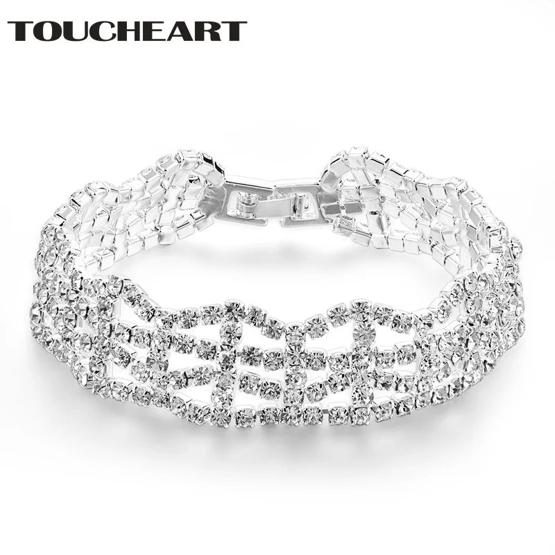 TOUCHEART Fashion Charms Bracelets & Bangles Bridal Wedding Silver Jewelry For Women Crystal Charm Bracelets Feminina SBR170076
TOUCHEART Fashion Charms Bracelets & Bangles Bridal Wedding Silver Jewelry For Women Crystal Charm Bracelets Feminina SBR170076
