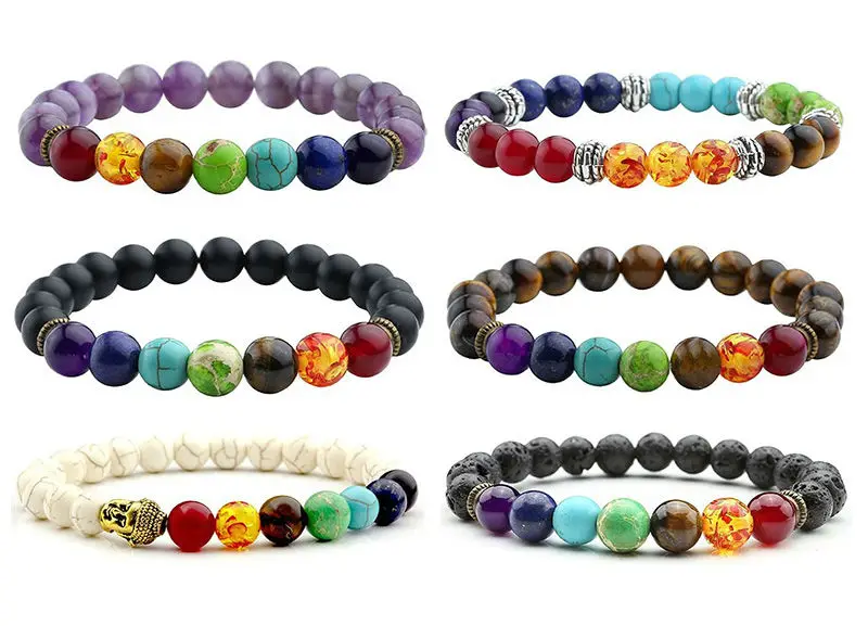 1 pcs Fashion Style 7 Chakra Healing Beaded Bracelet Natural Lava Stone Diffuser Bracelet Jewelry armbanden voor vrouwen
1 pcs Fashion Style 7 Chakra Healing Beaded Bracelet Natural Lava Stone Diffuser Bracelet Jewelry armbanden voor vrouwen