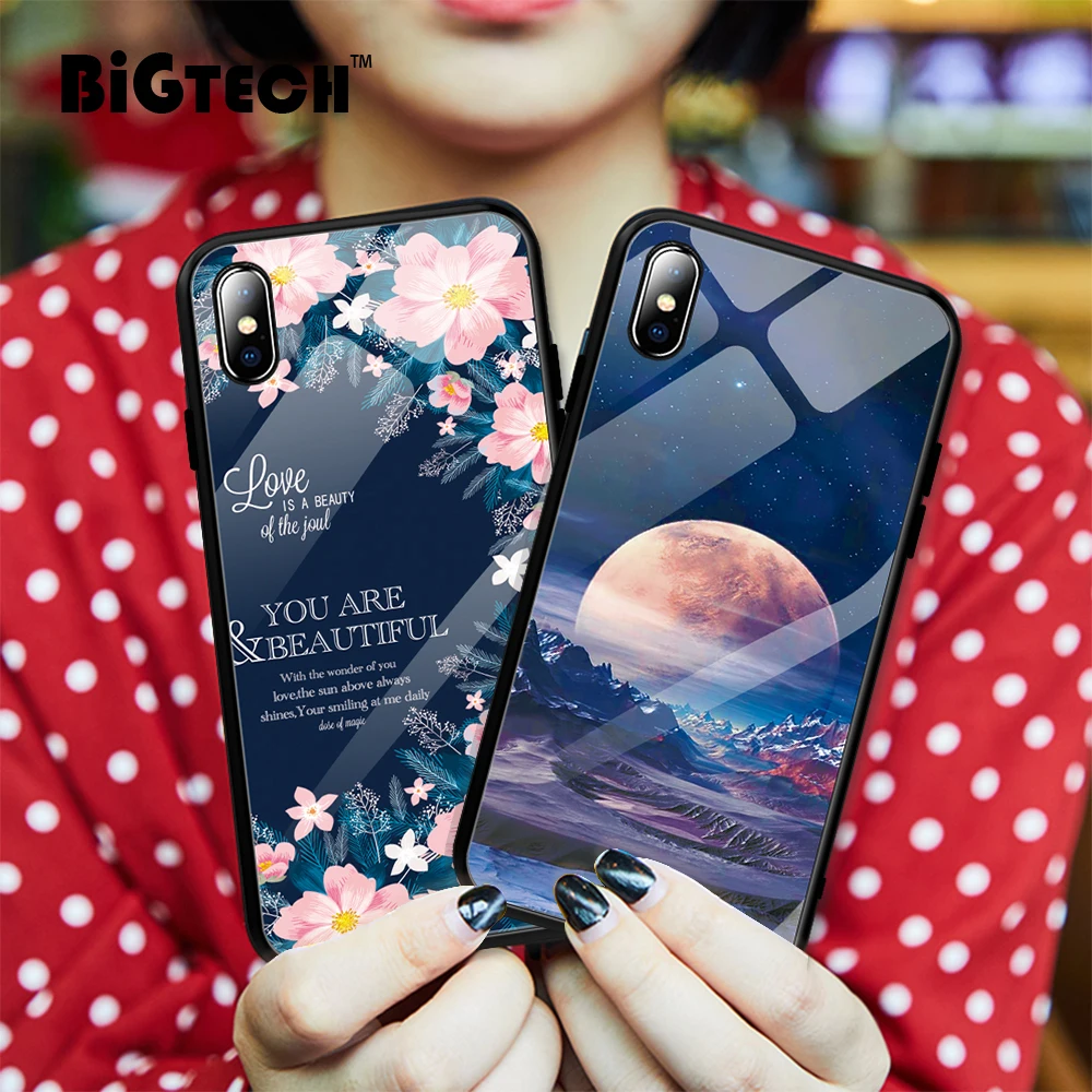 Fashion Glass Cover Case for iPhone XR Soft Silicone Border Cover for iPhone 7 8 Case for iPhone XS Max X 6s 7 8 Plus Coque Capa
Fashion Glass Cover Case for iPhone XR Soft Silicone Border Cover for iPhone 7 8 Case for iPhone XS Max X 6s 7 8 Plus Coque Capa