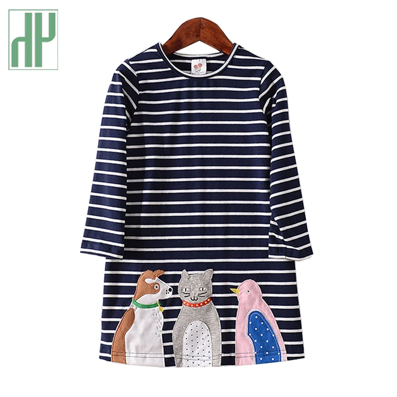 HH 2-6 Years kids dresses for girls Long Sleeve Spring Blue Stripe Animal Appliques Princess Costumes Children baby girl dresses
HH 2-6 Years kids dresses for girls Long Sleeve Spring Blue Stripe Animal Appliques Princess Costumes Children baby girl dresses