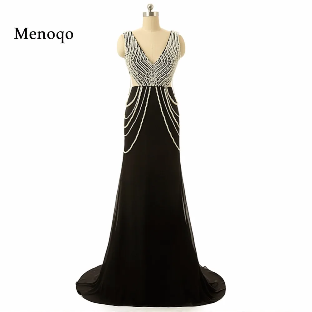Vestidos de Fiesta Real Sample Sexy V neck Beaded Pearls Chiffon Black Prom Dresses Real Photo Long Formal gowns
Vestidos de Fiesta Real Sample Sexy V neck Beaded Pearls Chiffon Black Prom Dresses Real Photo Long Formal gowns