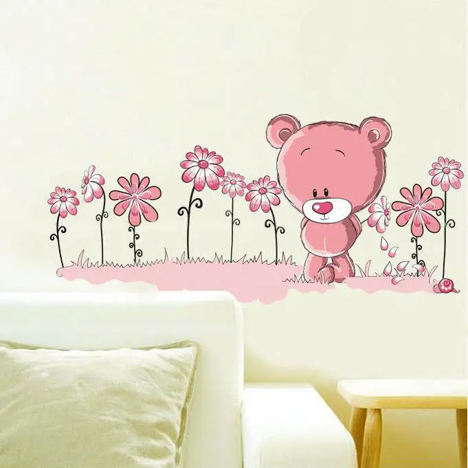 2017 New Design Cute Wall Sticker Adorable Teddy Bear&Flower Wall Sticker Decals Home Decor Mural
2017 New Design Cute Wall Sticker Adorable Teddy Bear&Flower Wall Sticker Decals Home Decor Mural