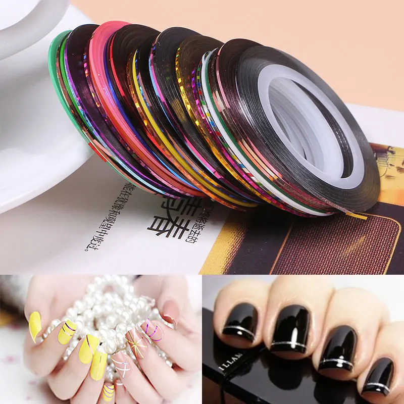 30Pcs Mixed Colors Rolls Striping Tape Line Nail Art Tips Decoration Professional Nail Sticker Set
30Pcs Mixed Colors Rolls Striping Tape Line Nail Art Tips Decoration Professional Nail Sticker Set