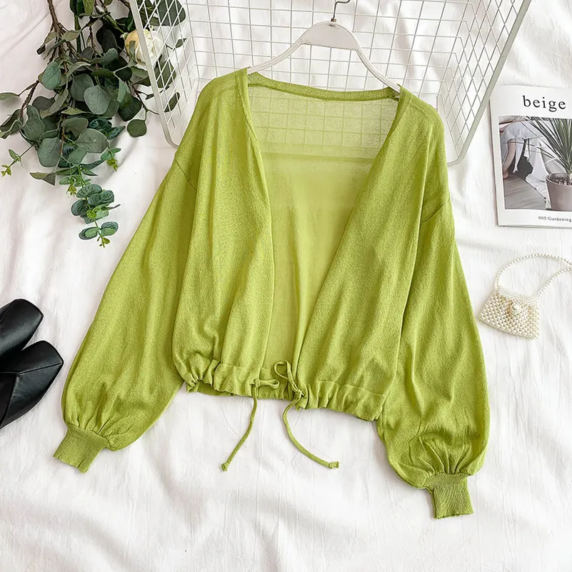 NiceMix 2019 Summer Thin Knitted Cardigan Women Long Sleeve Sunscreen Coat Ladies Casual Loose Outfit Avocado Green Cardigans
NiceMix 2019 Summer Thin Knitted Cardigan Women Long Sleeve Sunscreen Coat Ladies Casual Loose Outfit Avocado Green Cardigans
