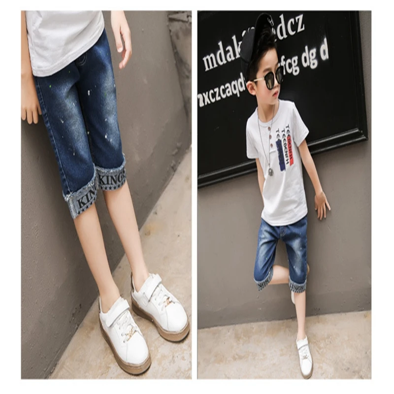 Baby Boys and childrens jeans shorts Pants clothes In the summer Stylish and simple Pure color kids jeans Clothing lrzlyx (16)