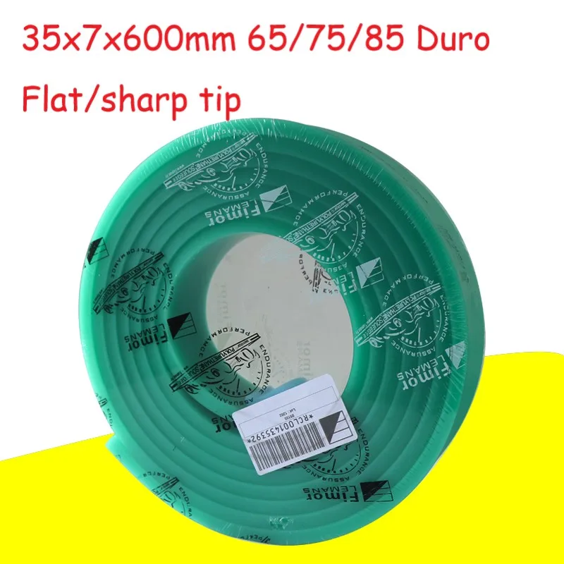 35X7mm Screen Printing Squeegee Blade Replacement Green/Red/Blue Color Rubber Blade 600mm Length Flat/sharp Tip
35X7mm Screen Printing Squeegee Blade Replacement Green/Red/Blue Color Rubber Blade 600mm Length Flat/sharp Tip
