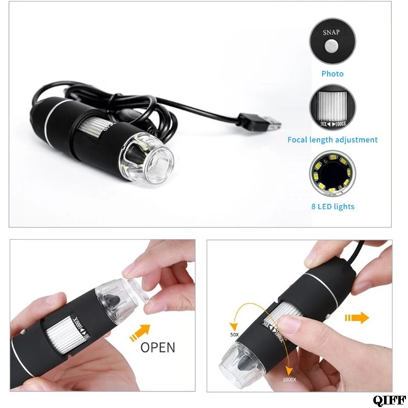 Drop Ship&Wholesale Handheld 1000X Digital USB Microscope 8 Led for phone repair soldering Magnifier Microscopes APR29
Drop Ship&Wholesale Handheld 1000X Digital USB Microscope 8 Led for phone repair soldering Magnifier Microscopes APR29
