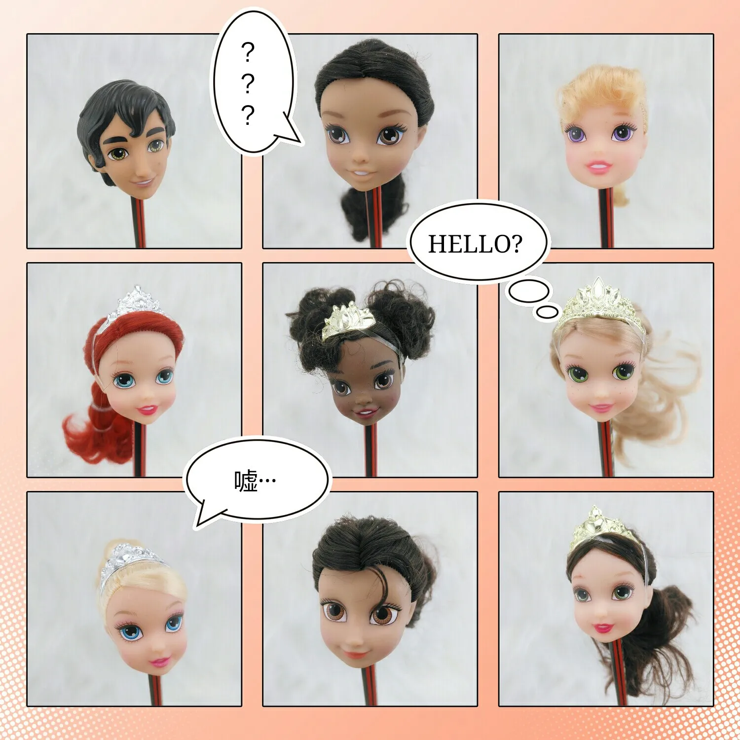 Soft Plastic Practice Makeup Training Doll Head Practicing Makeup Head replace head prince head princess head
Soft Plastic Practice Makeup Training Doll Head Practicing Makeup Head replace head prince head princess head
