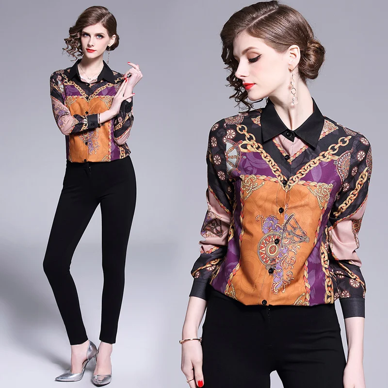 2019 Spring Autumn Long Sleeve Shirt Women Tops And Blouses Ladies Office Shirts Designer Runway Vintage Blouse Camisa Feminina
2019 Spring Autumn Long Sleeve Shirt Women Tops And Blouses Ladies Office Shirts Designer Runway Vintage Blouse Camisa Feminina