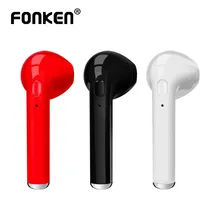 FONKEN Portable Bluetooth Earphone Wireless mini in-ear Earbuds Hook TWS I7 with Microphone Hands Free Earphones Phone Earpiece(China)