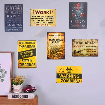 Shabby chic Metal Tin Sign Tool Rules Warning Man Cave Wall Plaque Poster Restaurant Bar Pub Wall Stickers Decor
Shabby chic Metal Tin Sign Tool Rules Warning Man Cave Wall Plaque Poster Restaurant Bar Pub Wall Stickers Decor