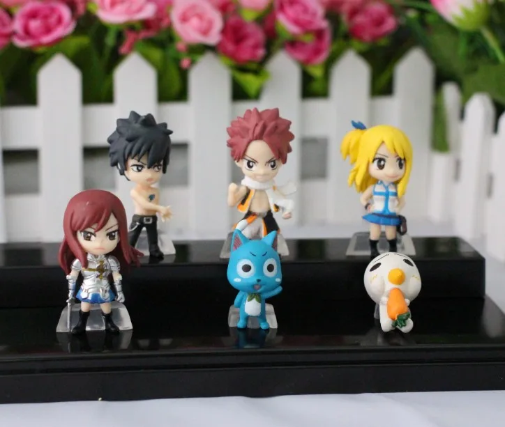 6cm Anime Fairy Tail 1Set 1Set=6pcs PVC Figure Model Natsu / Gray / Lucy / Erza Retail
6cm Anime Fairy Tail 1Set 1Set=6pcs PVC Figure Model Natsu / Gray / Lucy / Erza Retail