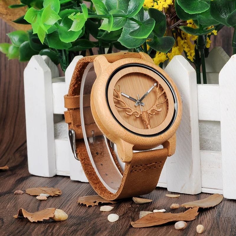 Bamboo wood watch women A27