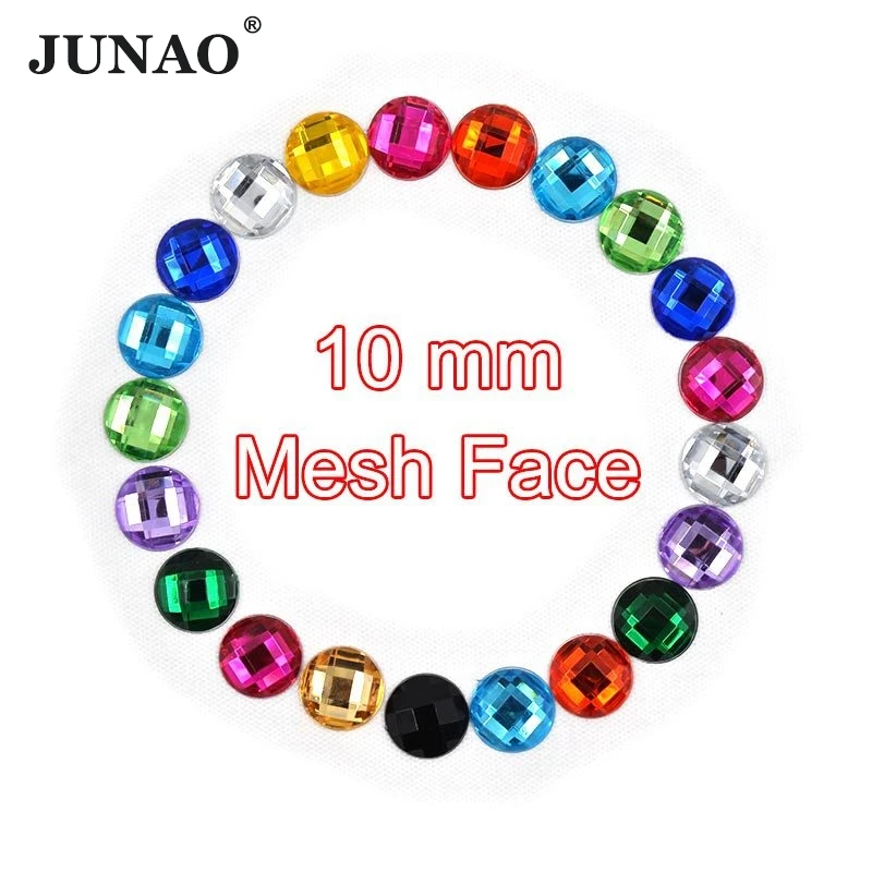 JUNAO 1000pcs 10mm Round Acrylic Rhinestones Flat Back Glue On Crystal Stones Non Sewing Strass Beads for Clothes Jewelry Crafts
JUNAO 1000pcs 10mm Round Acrylic Rhinestones Flat Back Glue On Crystal Stones Non Sewing Strass Beads for Clothes Jewelry Crafts