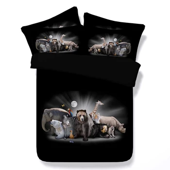 Parrot black bear Digital print Bedding Set Quilt Cover Design Bed Set Bohemian a Mini Van Bedclothes 3pcs JF033 
Parrot black bear Digital print Bedding Set Quilt Cover Design Bed Set Bohemian a Mini Van Bedclothes 3pcs JF033