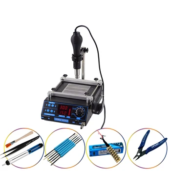 YIHUA 853AA Hot Air Gun IR Preheating Station High Power Multi-Functional Rework Stations With And Desoldering Welding Rework
YIHUA 853AA Hot Air Gun IR Preheating Station High Power Multi-Functional Rework Stations With And Desoldering Welding Rework