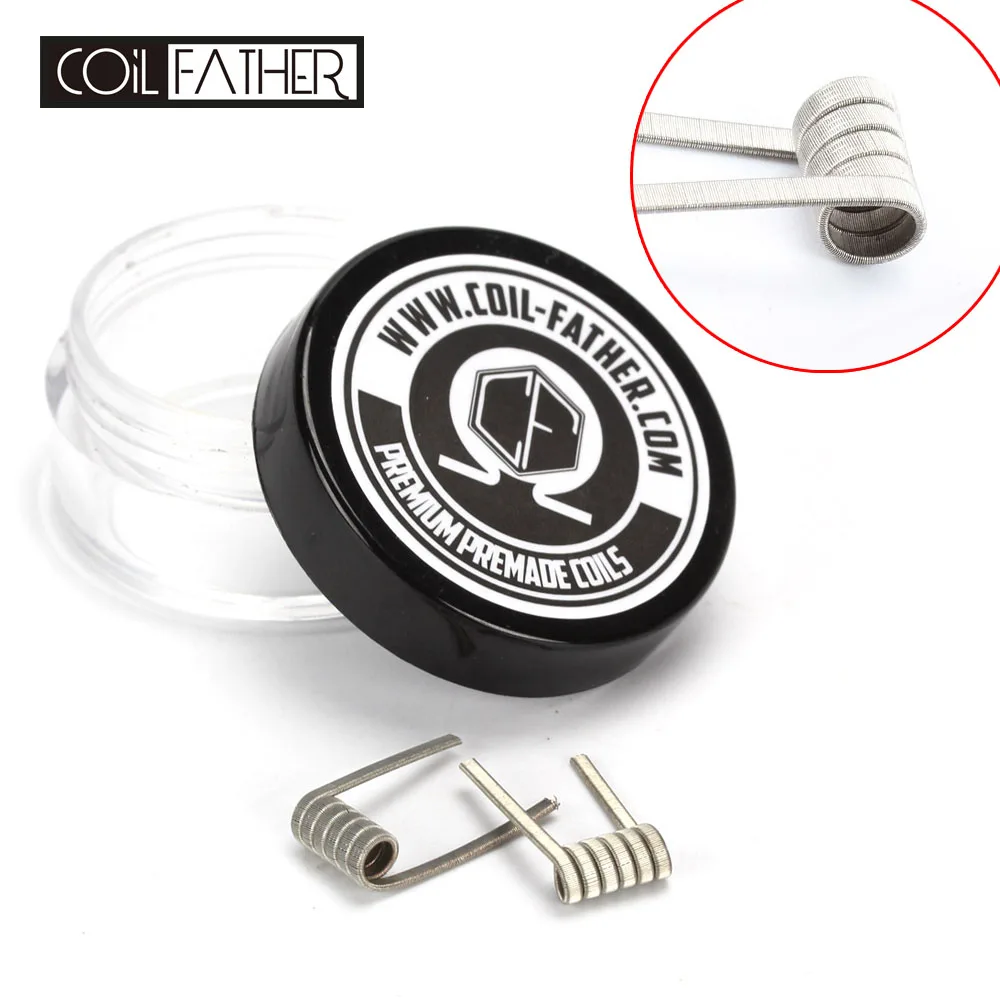 Coil Father Frame Staple Coil 3 Cores Wrap A1 Nichrome Wire Premade Coil Long Lasting Pure Taste for RDA Fused Clapton
Coil Father Frame Staple Coil 3 Cores Wrap A1 Nichrome Wire Premade Coil Long Lasting Pure Taste for RDA Fused Clapton