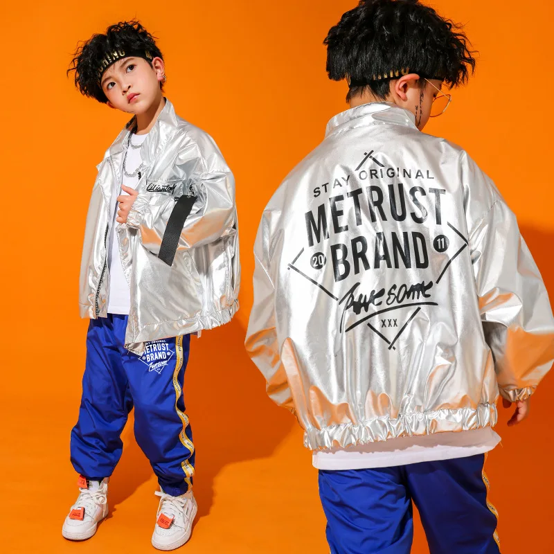 Kids Jazz Ballroom Dancing Costumes Coat for Girls Boys Hip Hop Dance Clothes T Shirt Tops PU Jacket Stage Wear Jogger Pants
Kids Jazz Ballroom Dancing Costumes Coat for Girls Boys Hip Hop Dance Clothes T Shirt Tops PU Jacket Stage Wear Jogger Pants