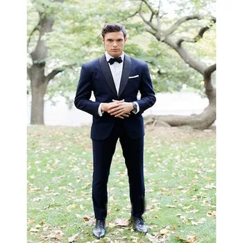2018 Gentleman Style navy Blue Wedding Suits Jacket for men 2 pcs Groom mens suit costume homme Tuxedo Clothes (Jacket+pants)
2018 Gentleman Style navy Blue Wedding Suits Jacket for men 2 pcs Groom mens suit costume homme Tuxedo Clothes (Jacket+pants)