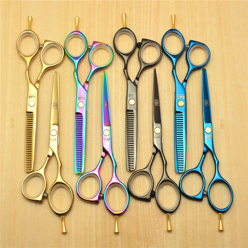 5.5'' 16cm Japan Kasho Professional Hair Scissors Hairdressing Cutting Shears Thinning Scissors Salon Hair Styling Tools H1014
5.5'' 16cm Japan Kasho Professional Hair Scissors Hairdressing Cutting Shears Thinning Scissors Salon Hair Styling Tools H1014
