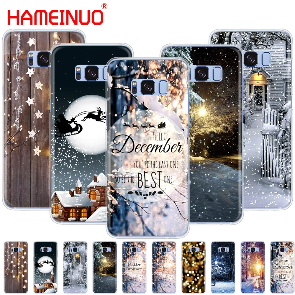 HAMEINUO Зимний Легкий Снежный чехол для сотового телефона с изображением пейзажа