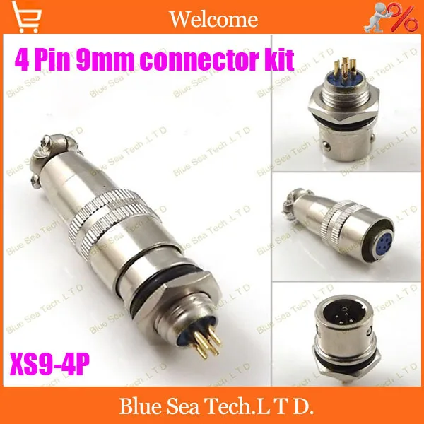 Free Shipping 10 sets=20pcs 4 Pin 9mm Male & Female mic circular connector kit XS9-4P Socket+Plug,Aviation plug interface
Free Shipping 10 sets=20pcs 4 Pin 9mm Male & Female mic circular connector kit XS9-4P Socket+Plug,Aviation plug interface
