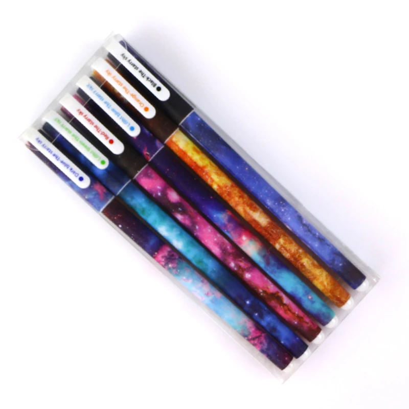 6/10 colors Gel Pens Cute Starry sky 0.38 mm colorful Signature Drawing Pen School writing Supplies Stationery gift escolar
6/10 colors Gel Pens Cute Starry sky 0.38 mm colorful Signature Drawing Pen School writing Supplies Stationery gift escolar