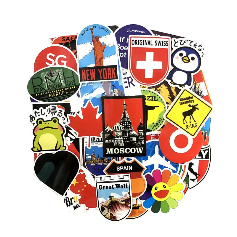 40 Pcs/set Travel Style Map Scenic Spot Logo Stickers Norepeat for Pad Phone Case Laptop Car Skateboard Helmet Bicycle Suitcase
40 Pcs/set Travel Style Map Scenic Spot Logo Stickers Norepeat for Pad Phone Case Laptop Car Skateboard Helmet Bicycle Suitcase