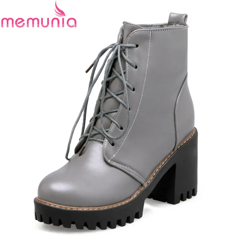 MEMUNIA NEW arrival 2020 fashion boots round toe cross tied winter boots womens hot sale thick heels boots female lace up shoes
MEMUNIA NEW arrival 2020 fashion boots round toe cross tied winter boots womens hot sale thick heels boots female lace up shoes