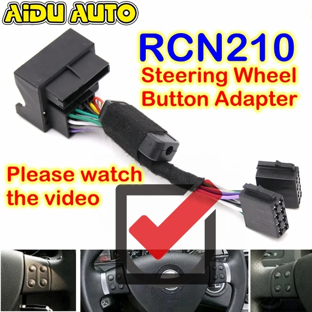 RCN210 Multifunction Steering Wheel Button Control Canbus gateway Simulator Adapter
RCN210 Multifunction Steering Wheel Button Control Canbus gateway Simulator Adapter