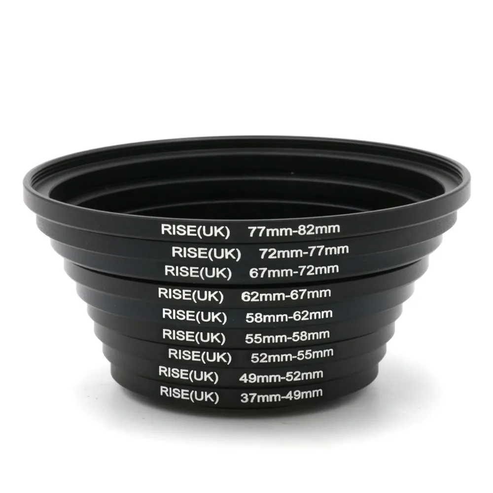 lower price RISE(UK) 9pcs 37mm - 82mm Step Up Lens Filter Ring Stepping Adapter 37 49 52 55 58 62 67 72 77 82 mm shipping free
lower price RISE(UK) 9pcs 37mm - 82mm Step Up Lens Filter Ring Stepping Adapter 37 49 52 55 58 62 67 72 77 82 mm shipping free
