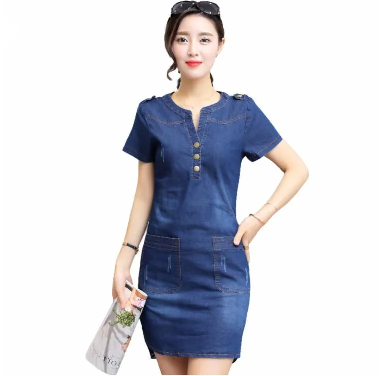 fashion Women Jeans Dress 2018 Summer Mini Sexy Hip Denim Dress Slim Casual Bodycon Tunic Dresses Plus Size Women Clothing 4XL
fashion Women Jeans Dress 2018 Summer Mini Sexy Hip Denim Dress Slim Casual Bodycon Tunic Dresses Plus Size Women Clothing 4XL