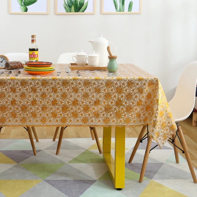 Continental simple modern waterproof anti - hot tablecloths oil - free disposable tablecloths plastic PVC fabric coffee table
Continental simple modern waterproof anti - hot tablecloths oil - free disposable tablecloths plastic PVC fabric coffee table