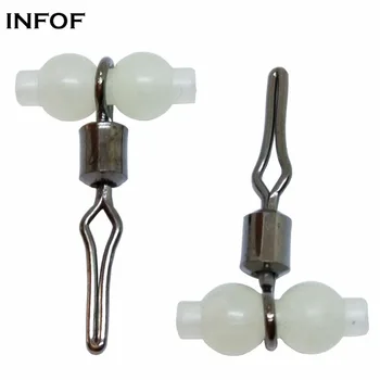 INFOF 100pcs/lot Luminous Fishing Swivels with Side Line Clip Quick Clip Swivel 3-way Swivel Night Fishing Tackle
INFOF 100pcs/lot Luminous Fishing Swivels with Side Line Clip Quick Clip Swivel 3-way Swivel Night Fishing Tackle
