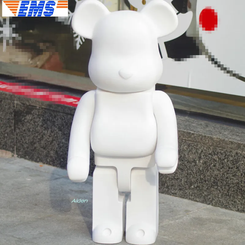 

28" Be@rbrick Gloomy BB Bearbrick 1000% Pure White Bear Decoration Birthday Gift Vinyl Action Figure Collectible Model Toy B677